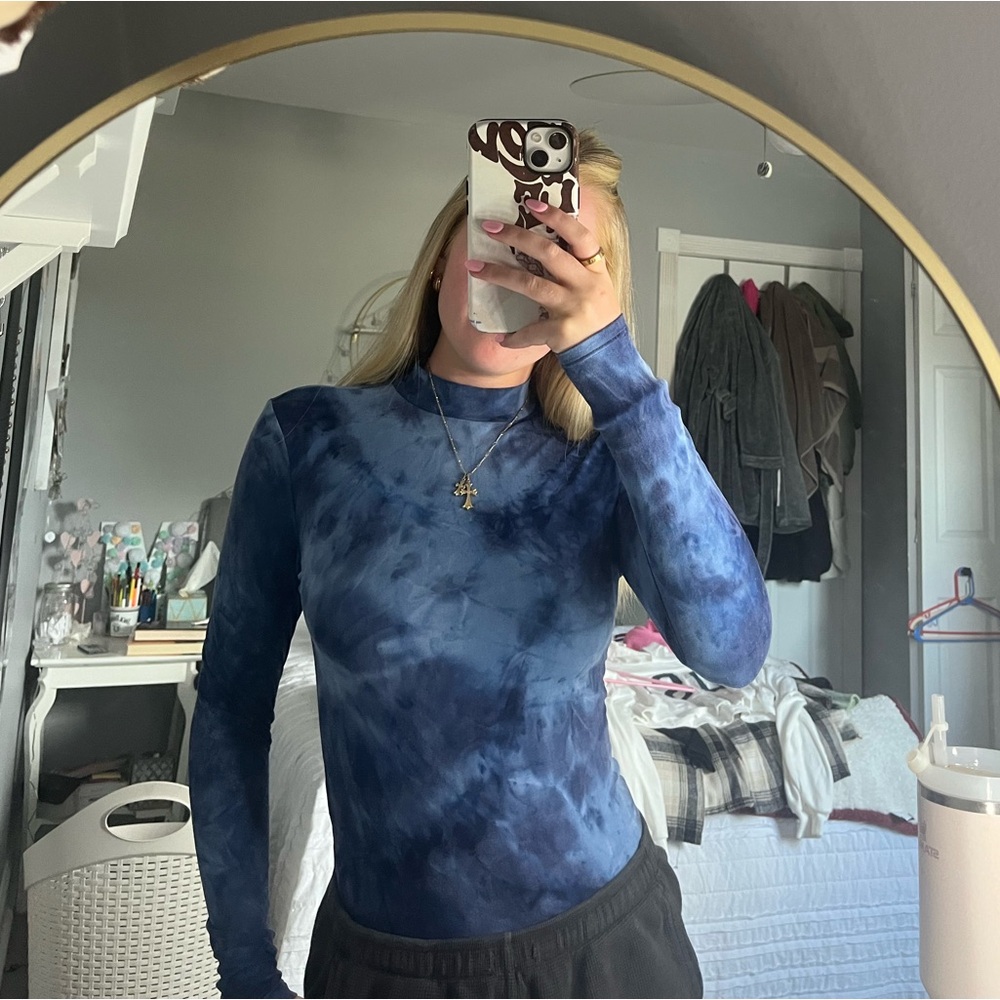 Cozy blue bodysuit